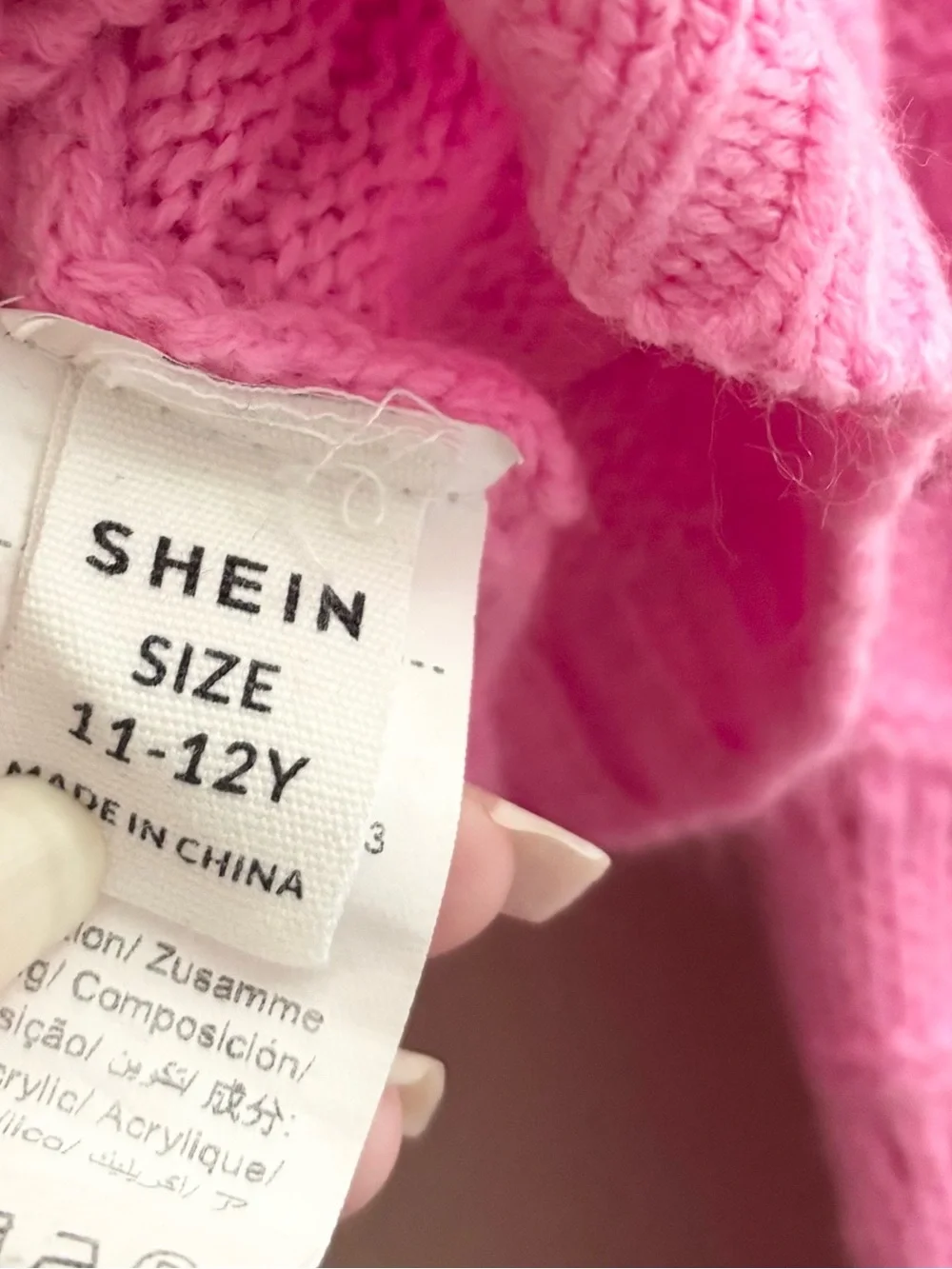 5/$15 🩷 SHEIN Bright Pink Knit Sweater